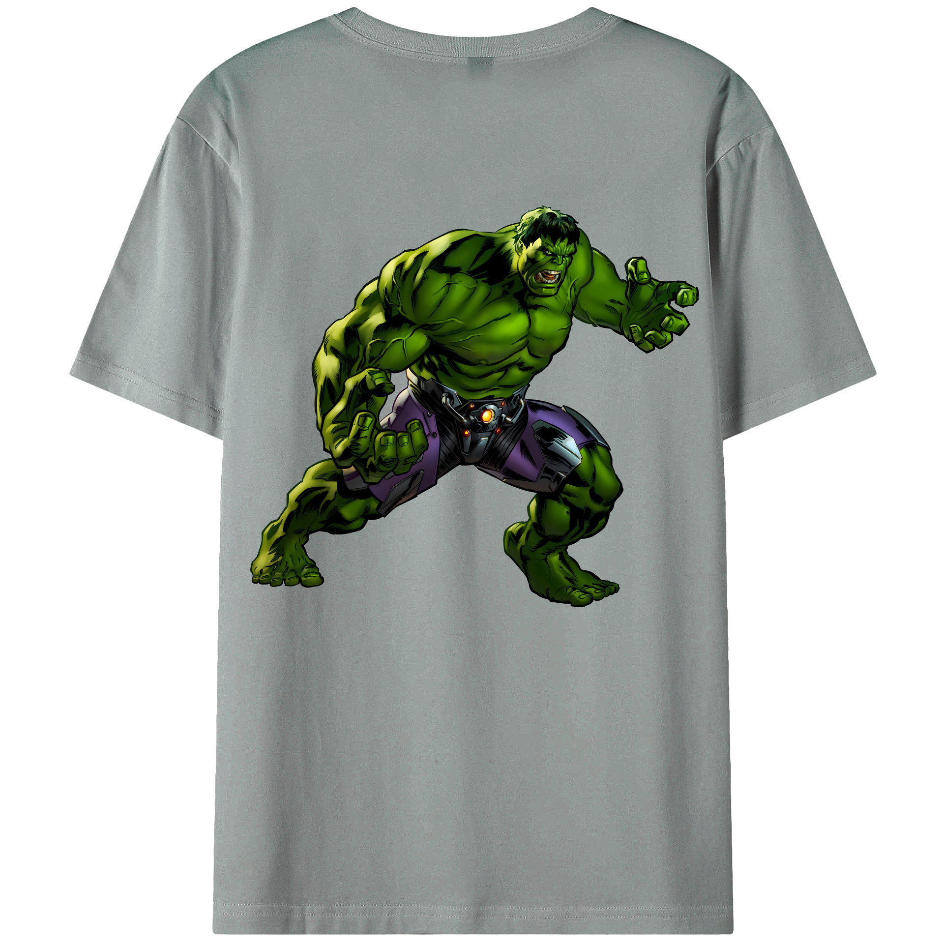 （画像用） アベンジャーズ The Avengers 綿100％ メンズ半袖Tシャツ（バックプリント） 通気性